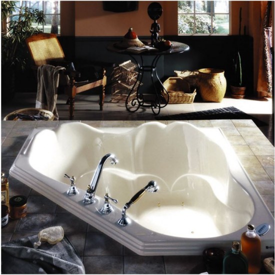 Produits Neptune Orphee 2 Person Corner Dropin Bathtub 54" x 54"
